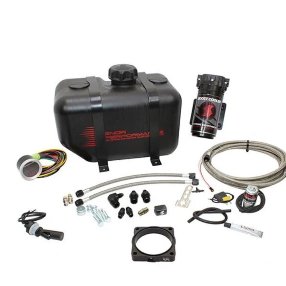 Complete diesel heater kit with fuel tank and components.